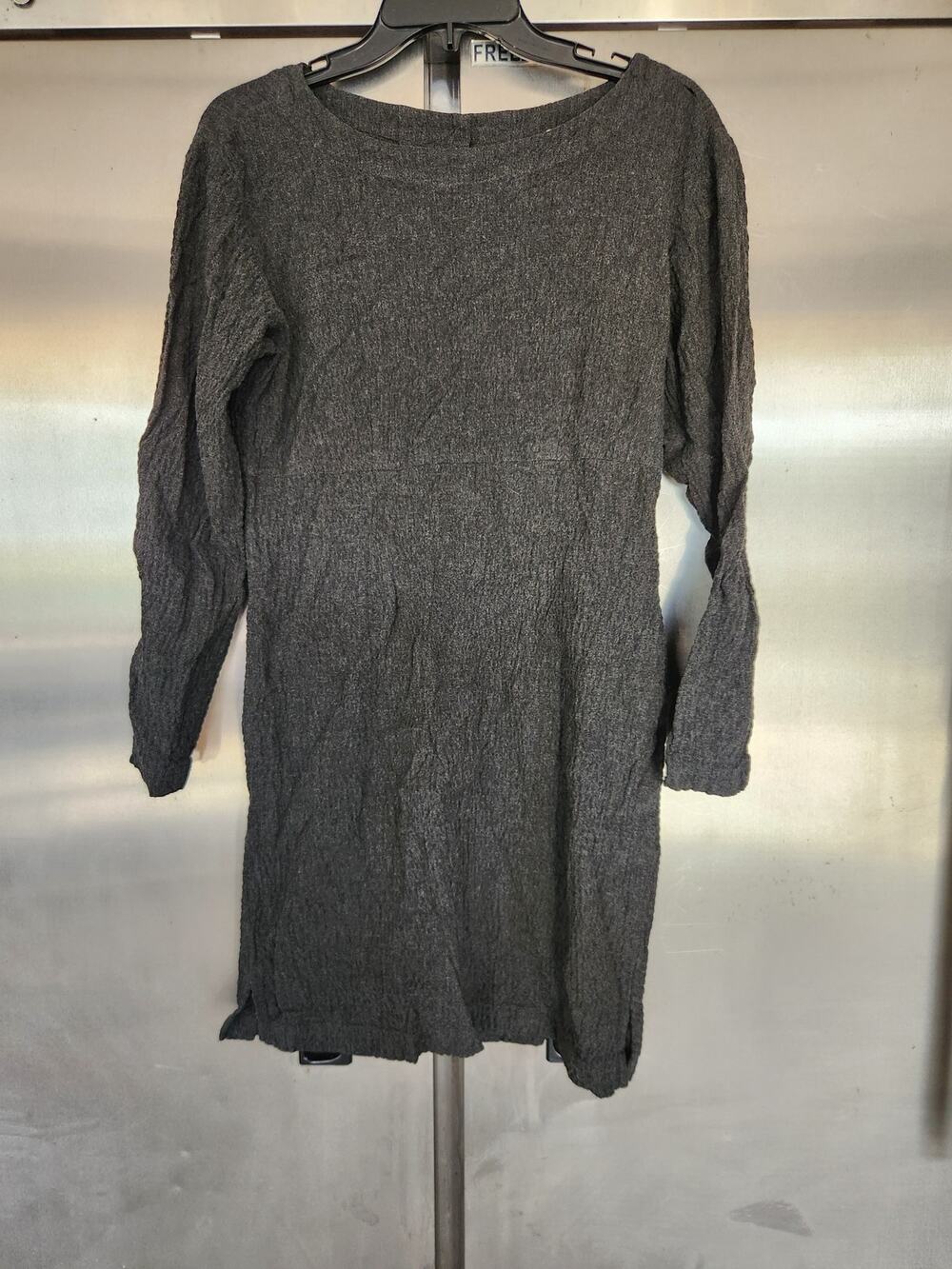 The Territory Ahead Womens Sweater Dress M Charcoal Gray Wool Blend Knit Tunic